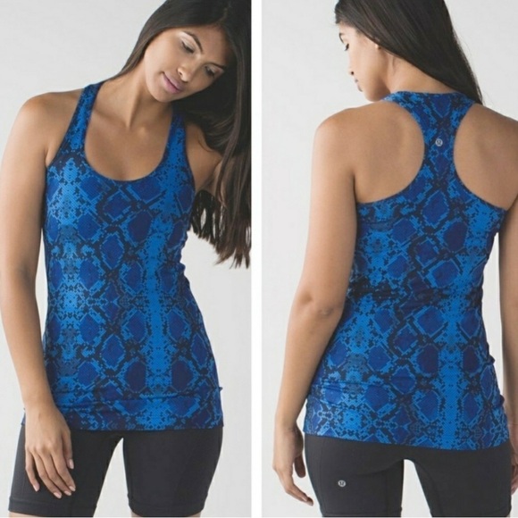 LULULEMON Cool Racerback Mini Ziggy Snake Pipe Dream Tank Top 8 - Picture 1 of 9
